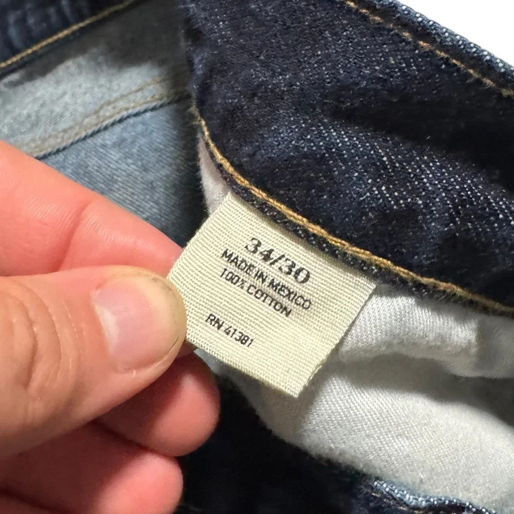 Polo Ralph Lauren Dark Wash Thompson Relaxed Fit Jeans Men's‎ 34x30 100% Cotton